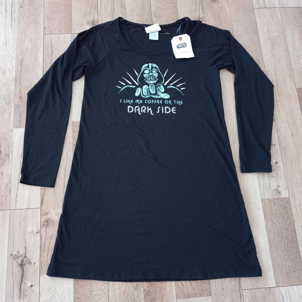 Munki Munki Star Wars Slumber Tunic Sleepwear I Like My Coffee On The Dark Side